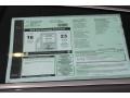 2012 Jaguar XJ XJ Window Sticker