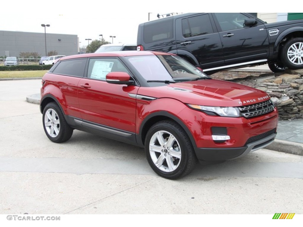 Firenze Red Metallic 2012 Land Rover Range Rover Evoque Coupe Pure Exterior Photo #58208270