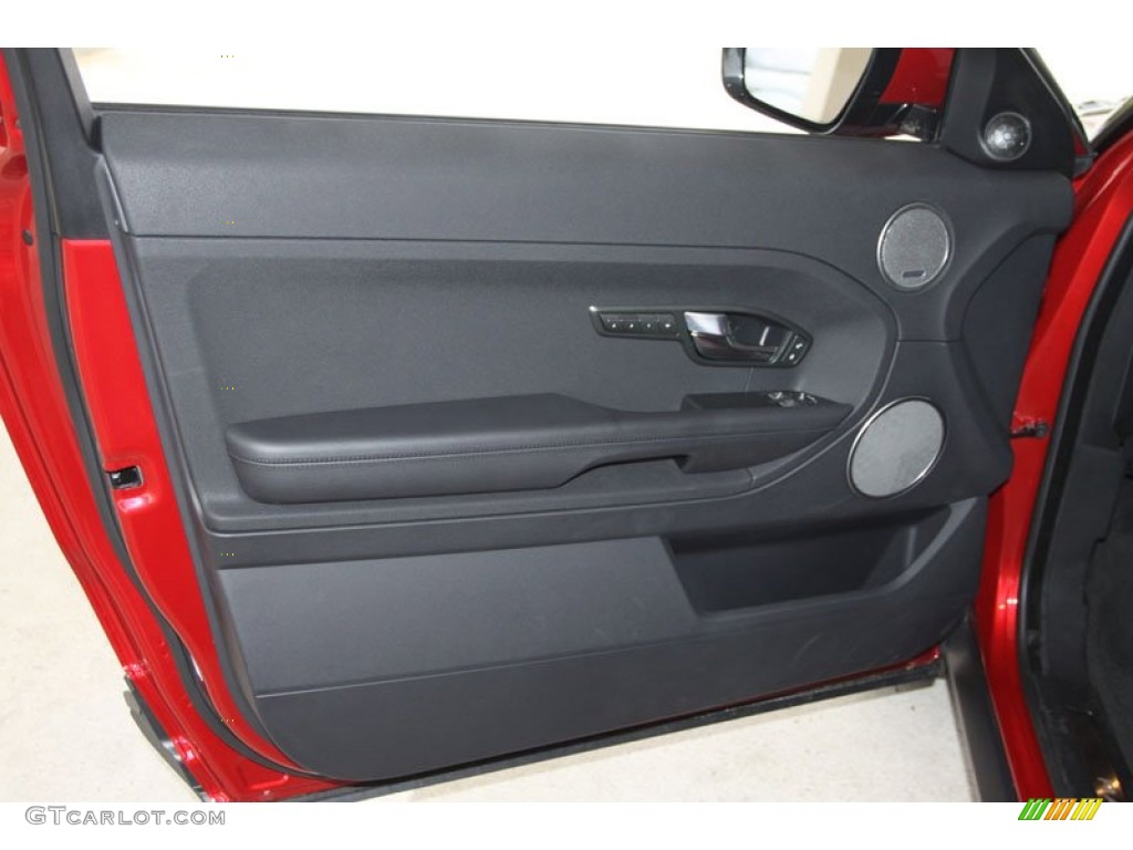 2012 Land Rover Range Rover Evoque Coupe Pure Ebony Door Panel Photo #58208387
