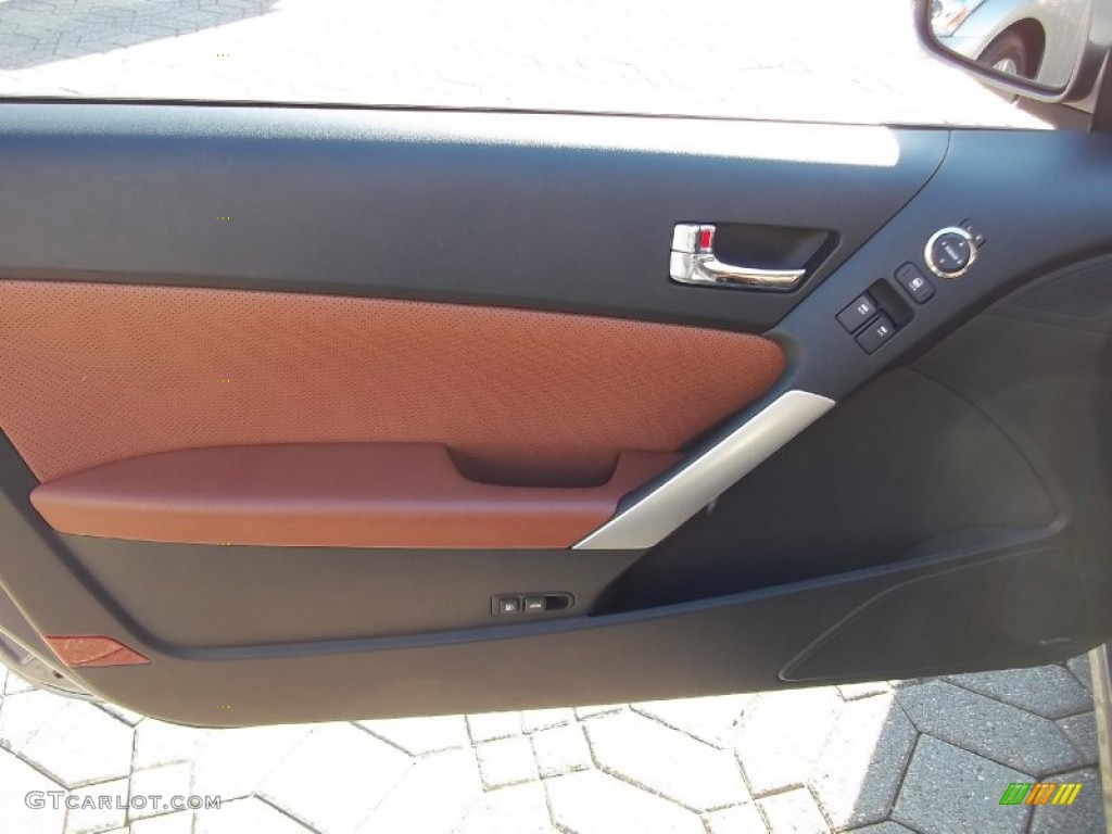 2010 Hyundai Genesis Coupe 3.8 Grand Touring Brown Door Panel Photo #58208781