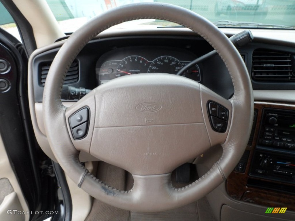2000 Ford Windstar SEL Medium Parchment Steering Wheel Photo #58210562