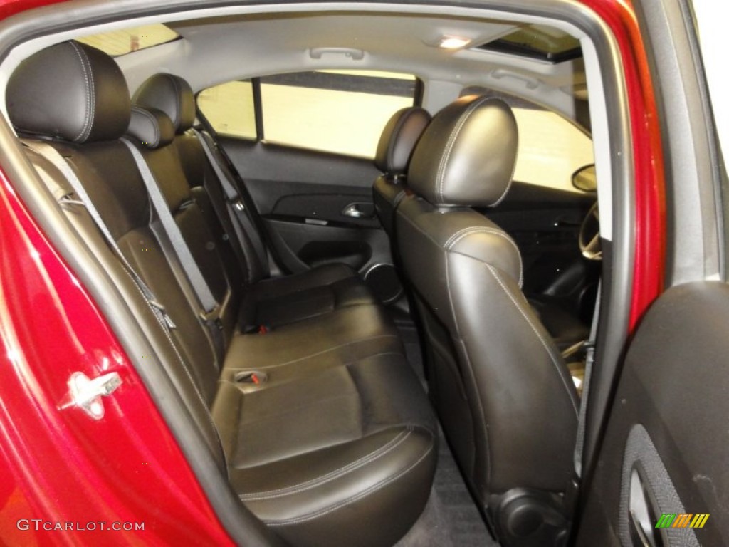 Jet Black Leather Interior 2011 Chevrolet Cruze LTZ/RS Photo #58211221
