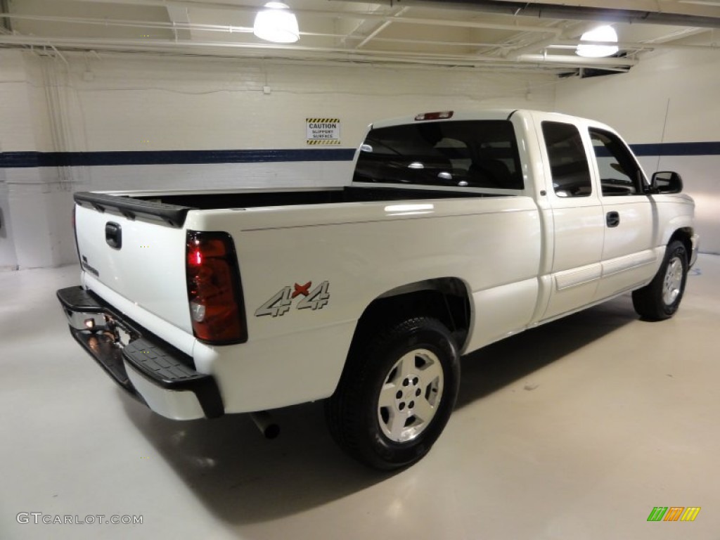 2007 Silverado 1500 Classic LT Extended Cab 4x4 - Summit White / Dark Charcoal photo #8