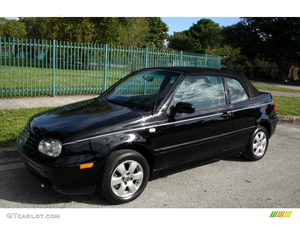 2002 Cabrio GLX - Black / Grey photo #2