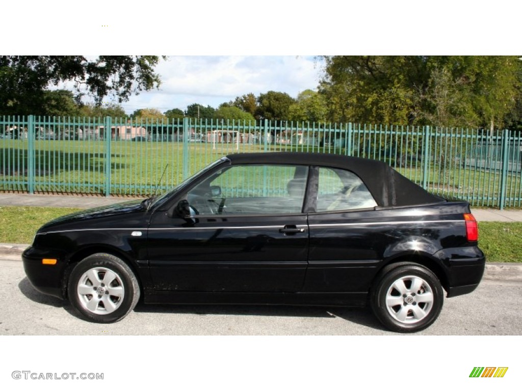 2002 Cabrio GLX - Black / Grey photo #4