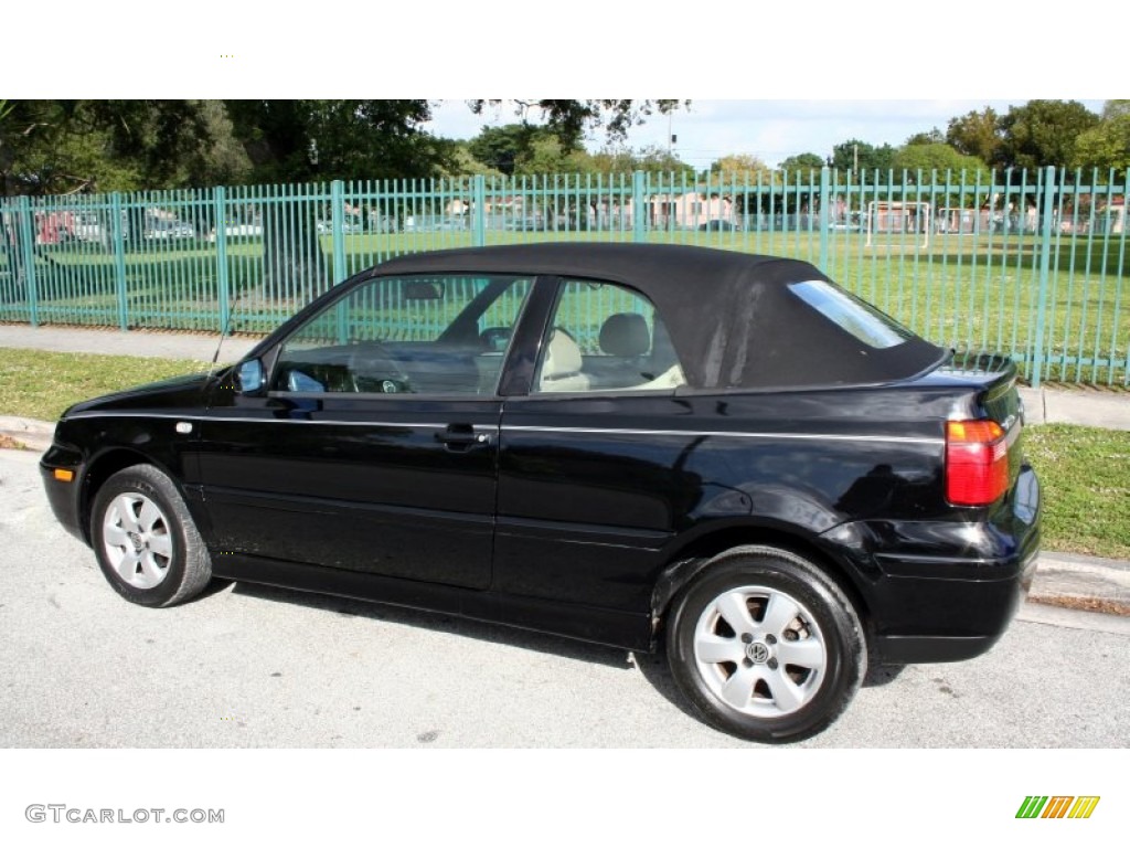 2002 Cabrio GLX - Black / Grey photo #6