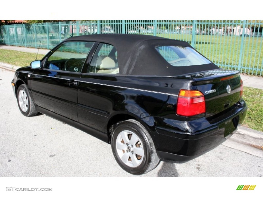 2002 Cabrio GLX - Black / Grey photo #8