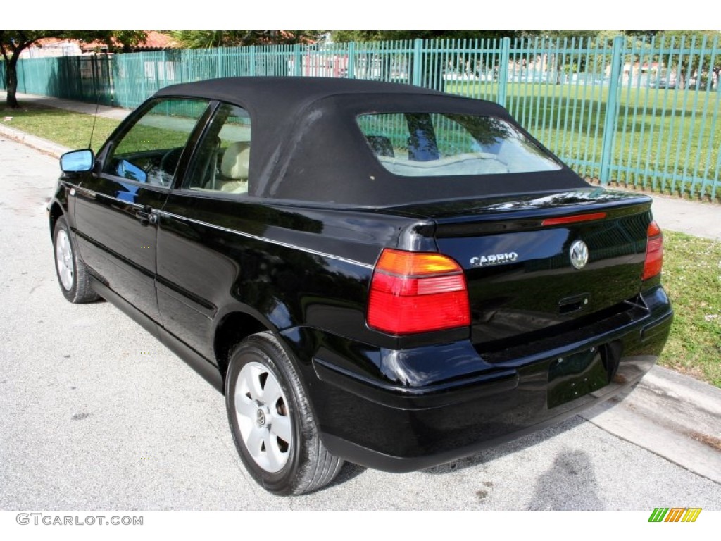 2002 Cabrio GLX - Black / Grey photo #10