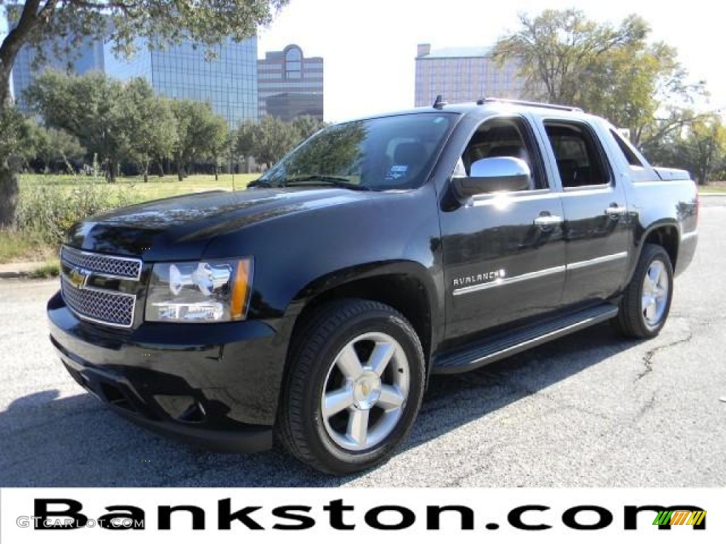 2010 Avalanche LTZ - Black / Ebony photo #1