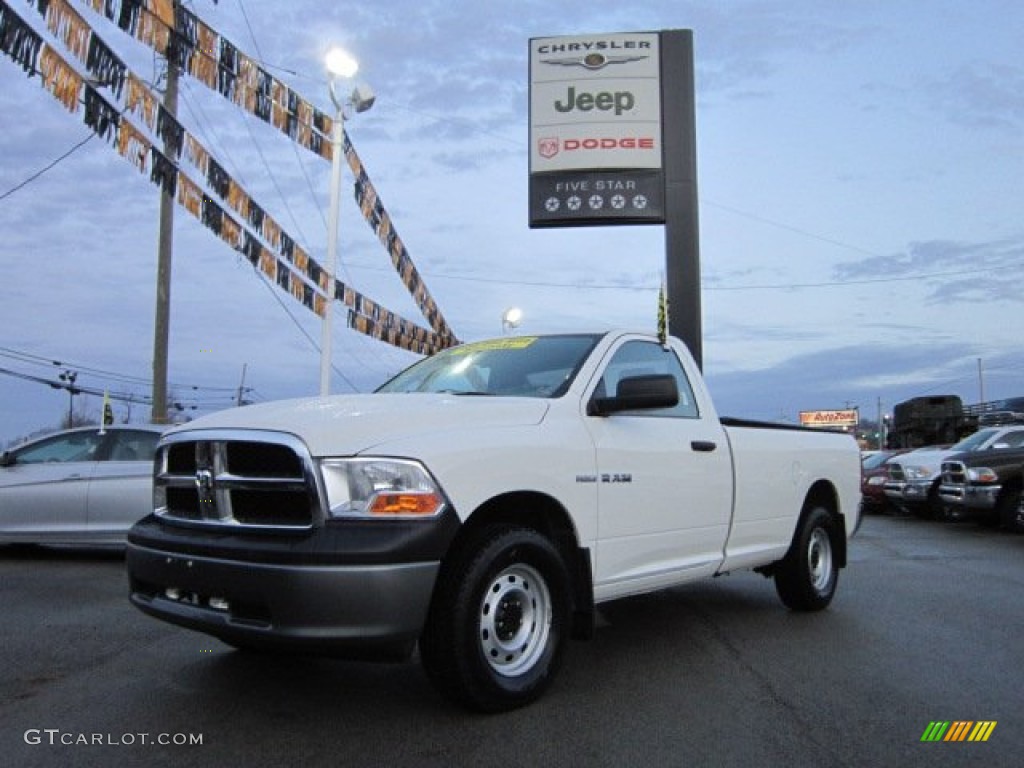 2009 Ram 1500 ST Regular Cab 4x4 - Stone White / Dark Slate/Medium Graystone photo #1