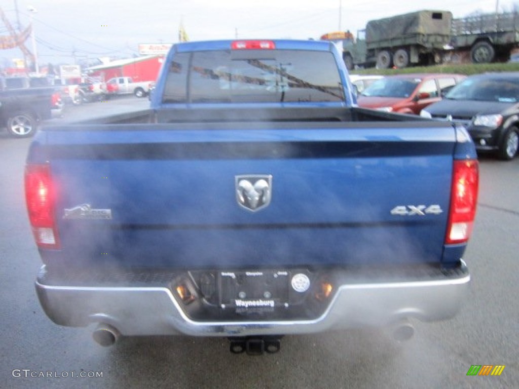 2011 Ram 1500 Big Horn Quad Cab 4x4 - Deep Water Blue Pearl / Dark Slate Gray/Medium Graystone photo #4