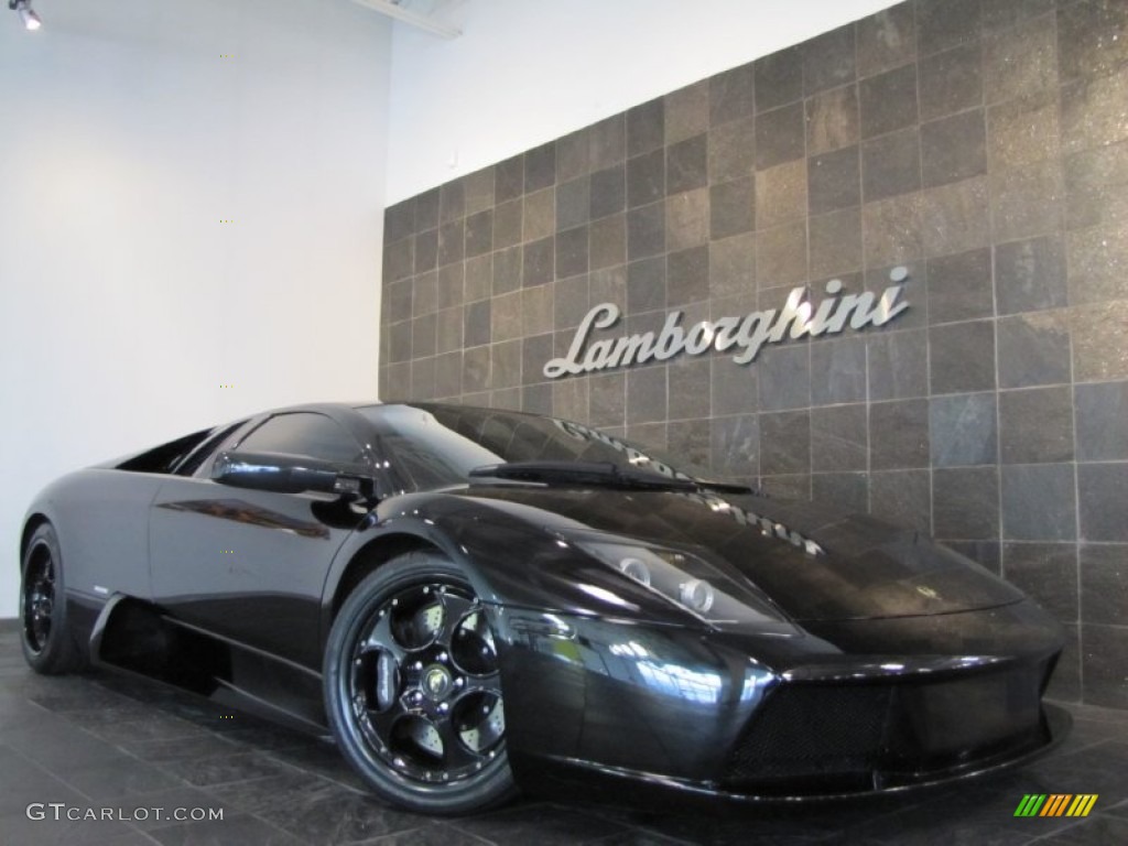 Nero Pegaso Metallic 2003 Lamborghini Murcielago Coupe Exterior Photo #58214710