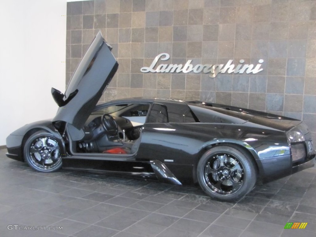 Nero Pegaso Metallic 2003 Lamborghini Murcielago Coupe Exterior Photo #58215048