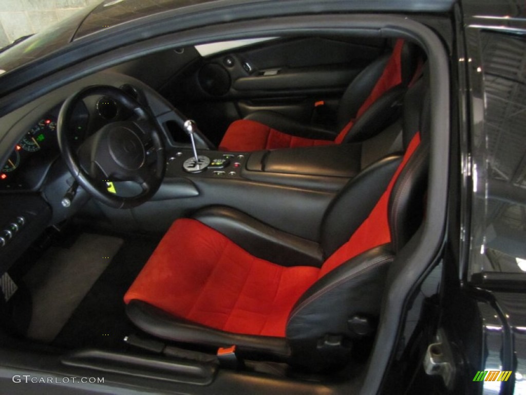 Nero Perseus/Rosso Interior 2003 Lamborghini Murcielago Coupe Photo #58215184