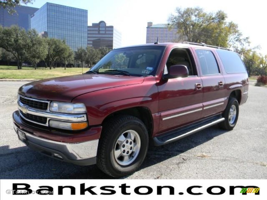 2003 Suburban 1500 LT - Redfire Metallic / Tan/Neutral photo #1