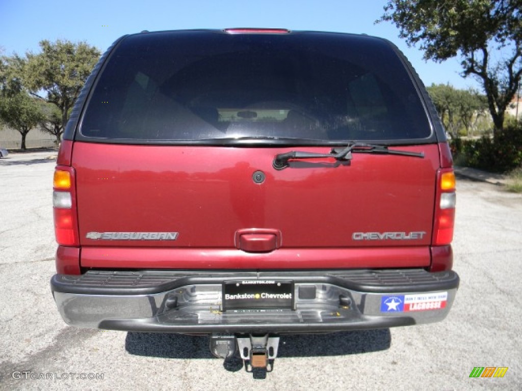 2003 Suburban 1500 LT - Redfire Metallic / Tan/Neutral photo #4