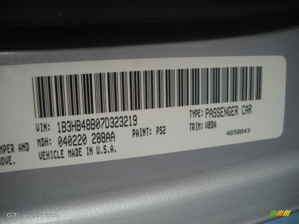 2007 Caliber SXT - Bright Silver Metallic / Pastel Slate Gray/Red photo #11