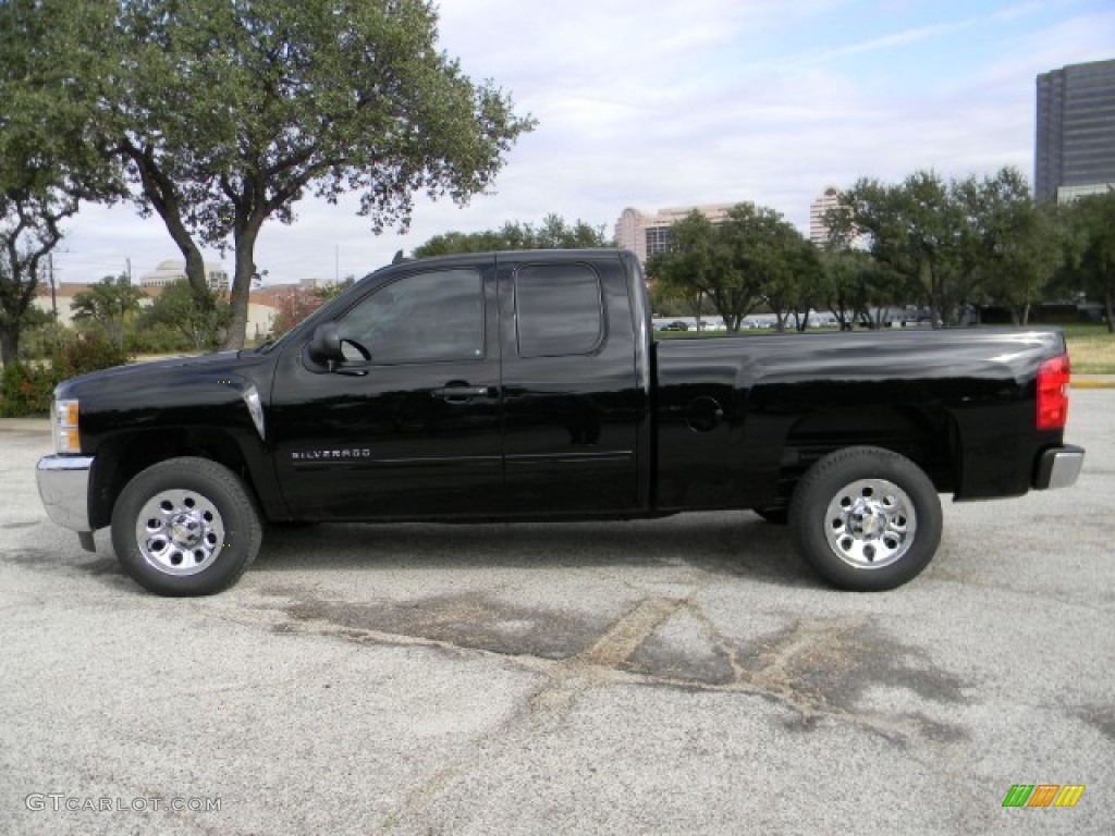 2012 Silverado 1500 LS Extended Cab - Black / Dark Titanium photo #5