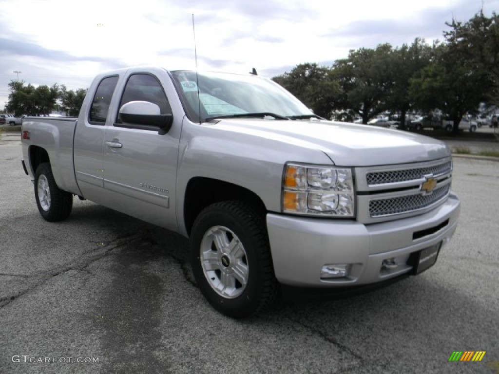 2012 Silverado 1500 LT Extended Cab - Silver Ice Metallic / Ebony photo #2