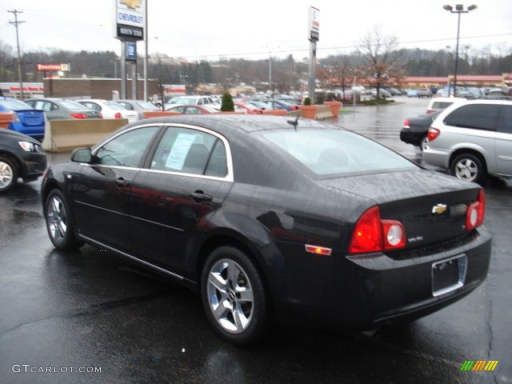 2008 Malibu LT Sedan - Black Granite Metallic / Ebony photo #5