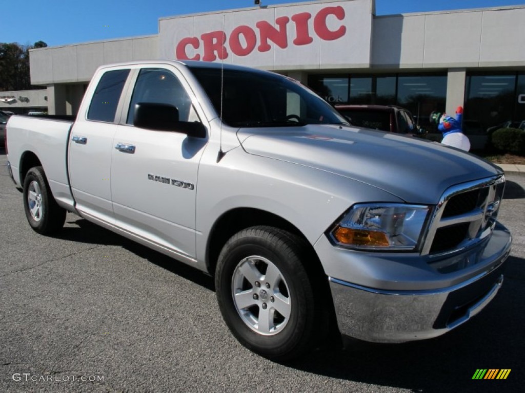 2011 Ram 1500 SLT Quad Cab - Bright Silver Metallic / Dark Slate Gray photo #1