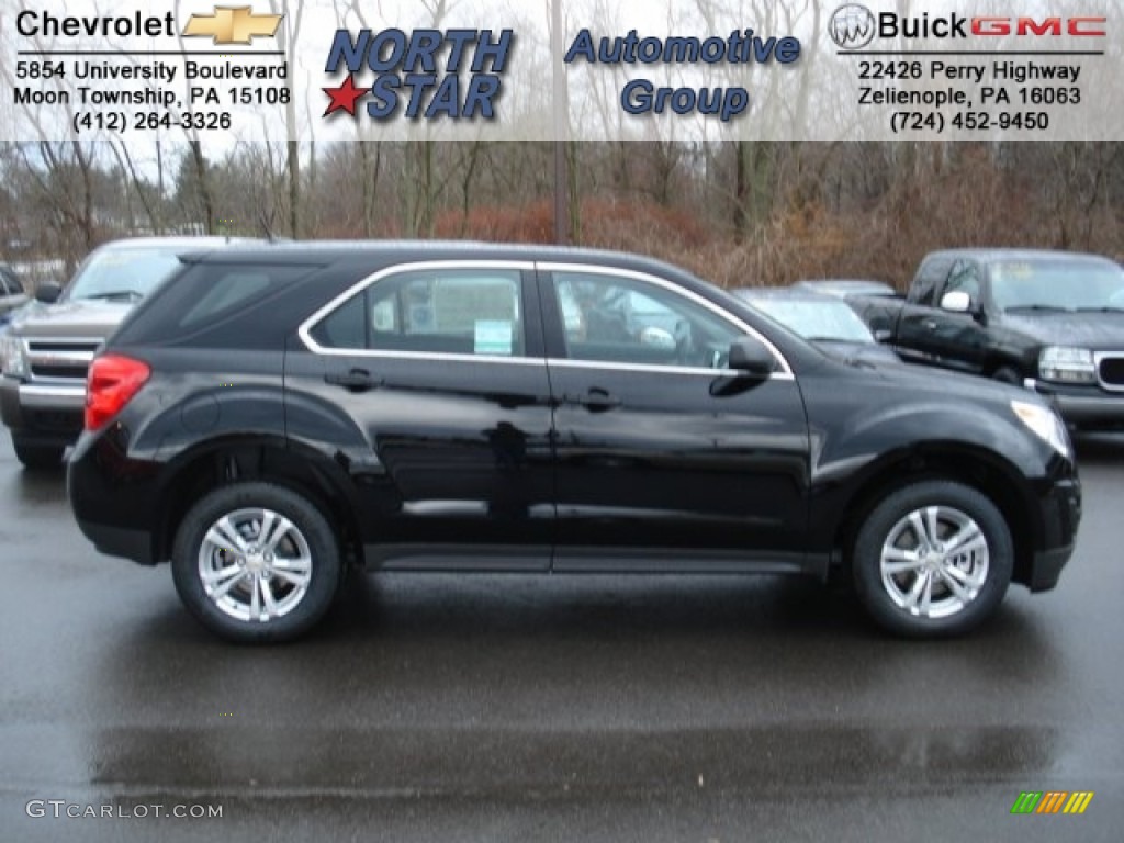 2012 Equinox LT AWD - Black Granite Metallic / Jet Black photo #1