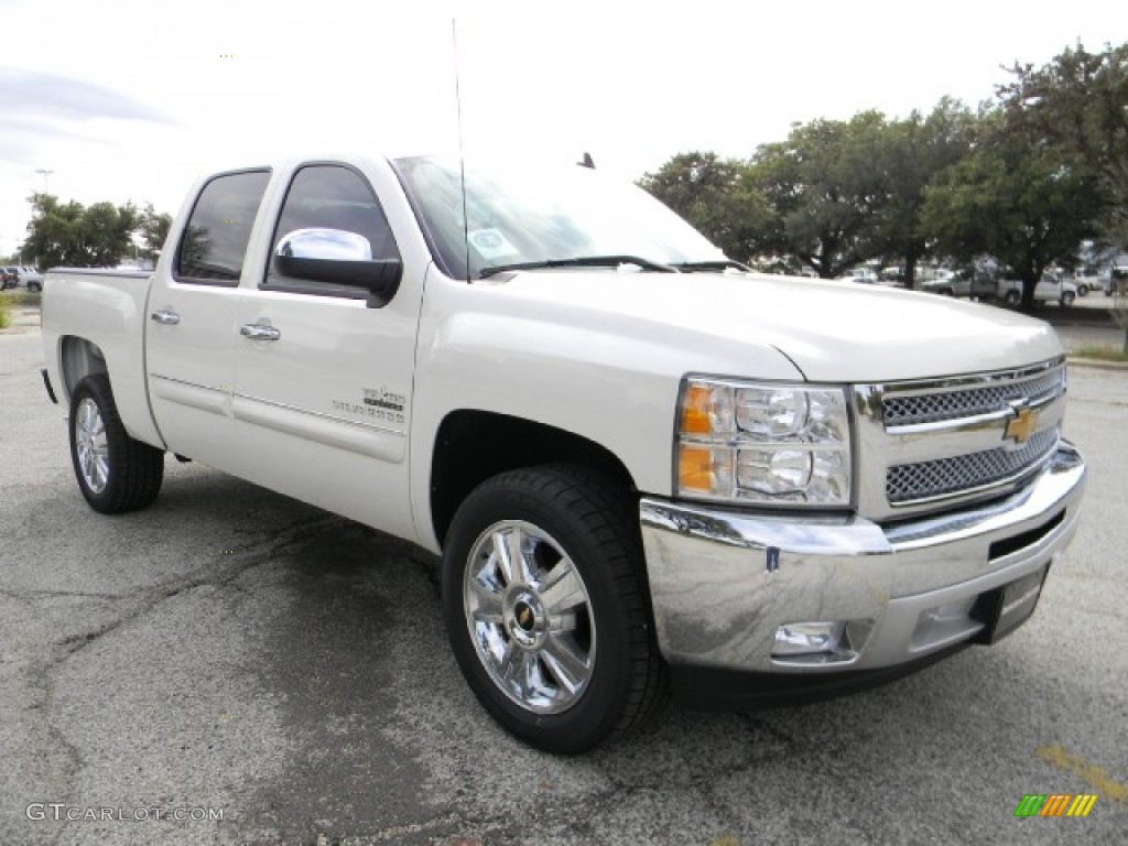 2012 Silverado 1500 LT Crew Cab - White Diamond Tricoat / Ebony photo #2