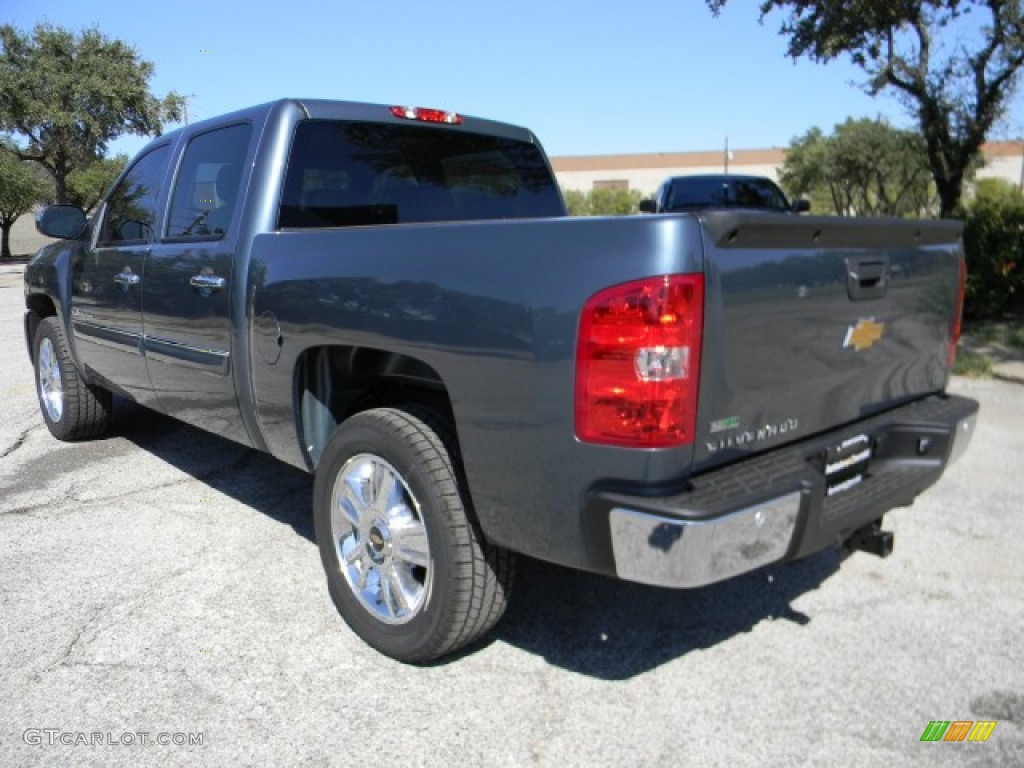 2012 Silverado 1500 LT Crew Cab - Blue Granite Metallic / Ebony photo #4