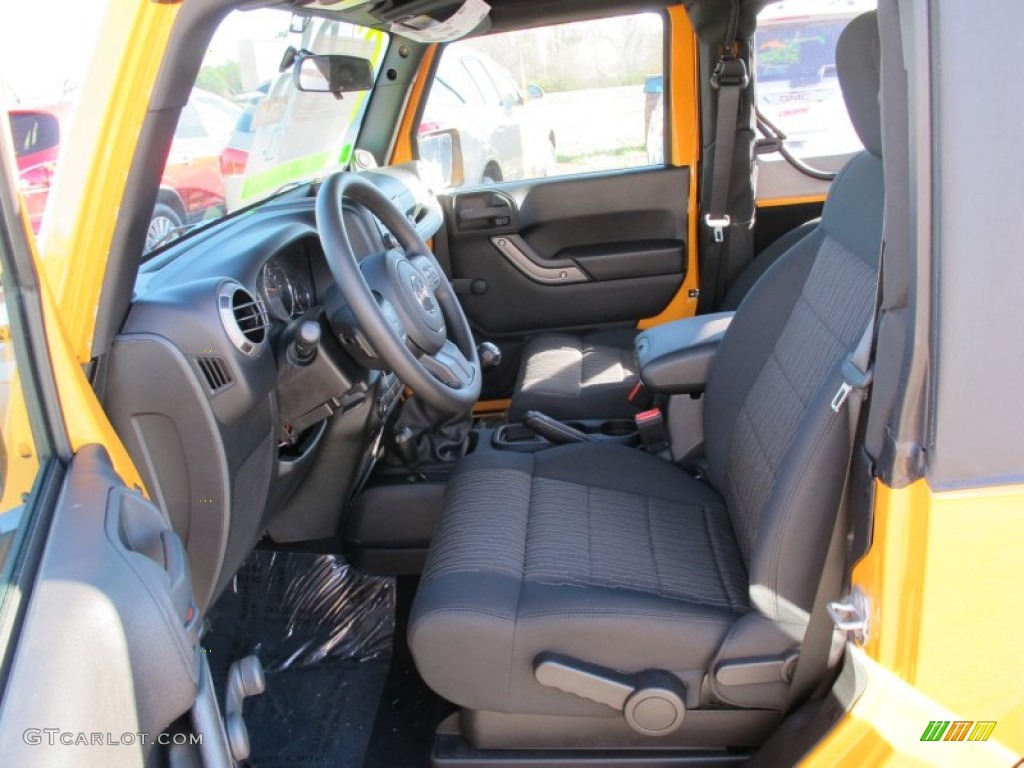 Black Interior 2012 Jeep Wrangler Sport 4x4 Photo #58220127