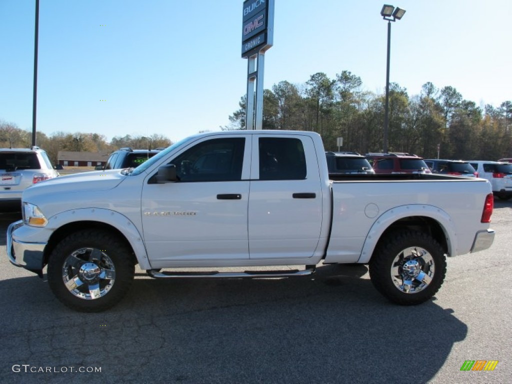 2012 Ram 1500 ST Quad Cab 4x4 - Bright White / Dark Slate Gray/Medium Graystone photo #4