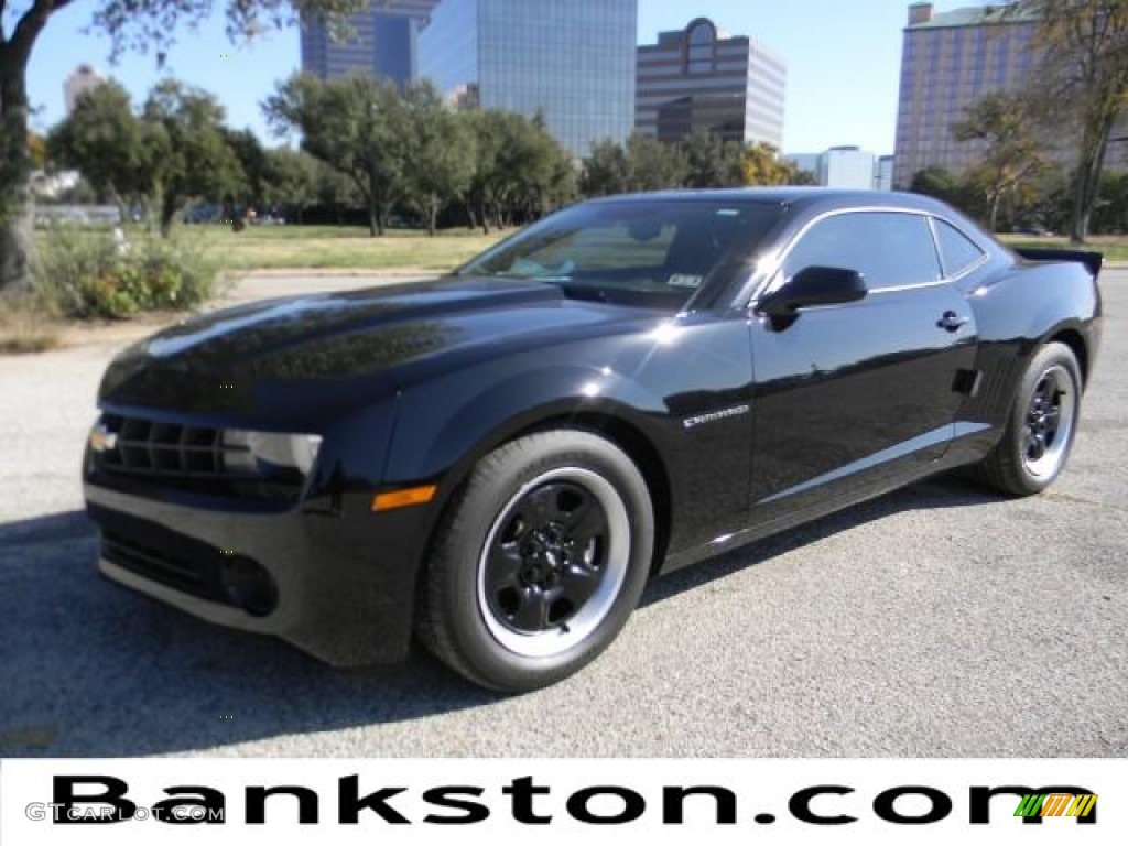 2012 Camaro LS Coupe - Black / Black photo #1