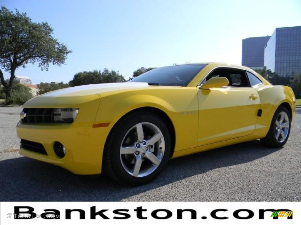 2012 Camaro LT Coupe - Rally Yellow / Black photo #1