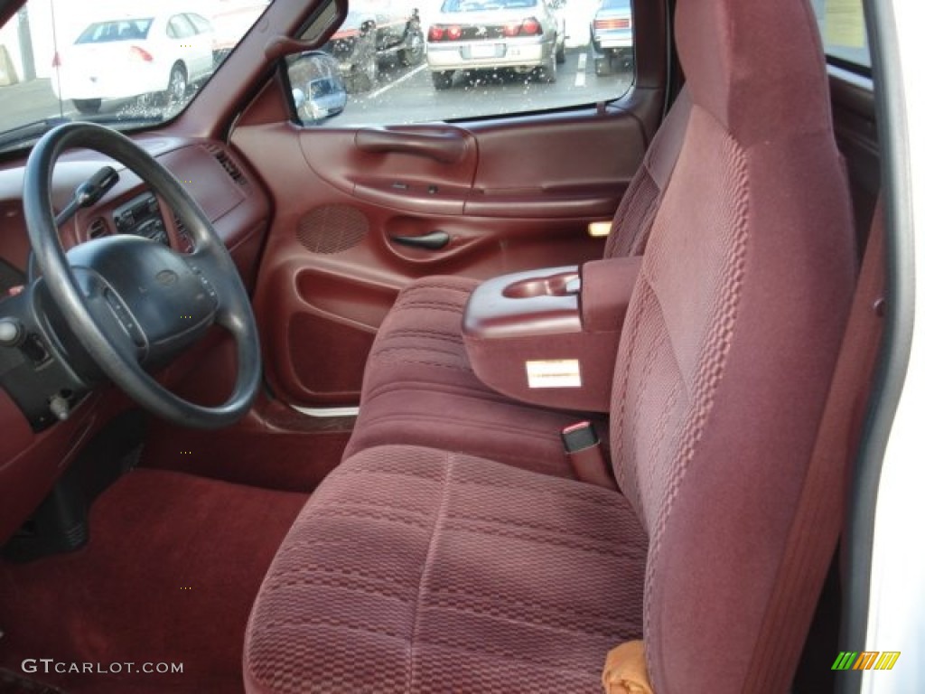 Red Interior 1997 Ford F150 Xl Regular Cab Photo 58223438