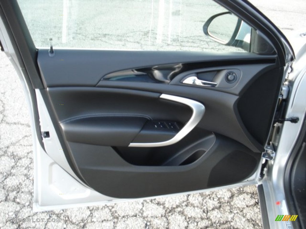 2011 Buick Regal CXL Turbo Ebony Door Panel Photo #58224852