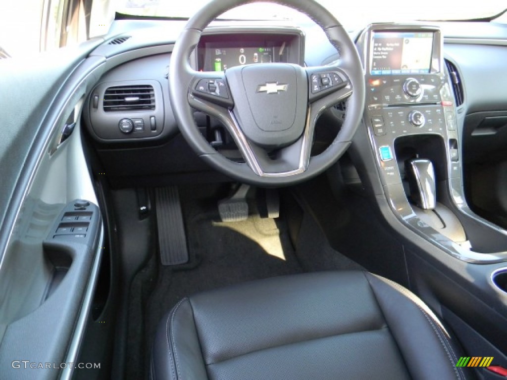 2011 Chevrolet Volt Hatchback Jet Black/Dark Accents Dashboard Photo #58227053