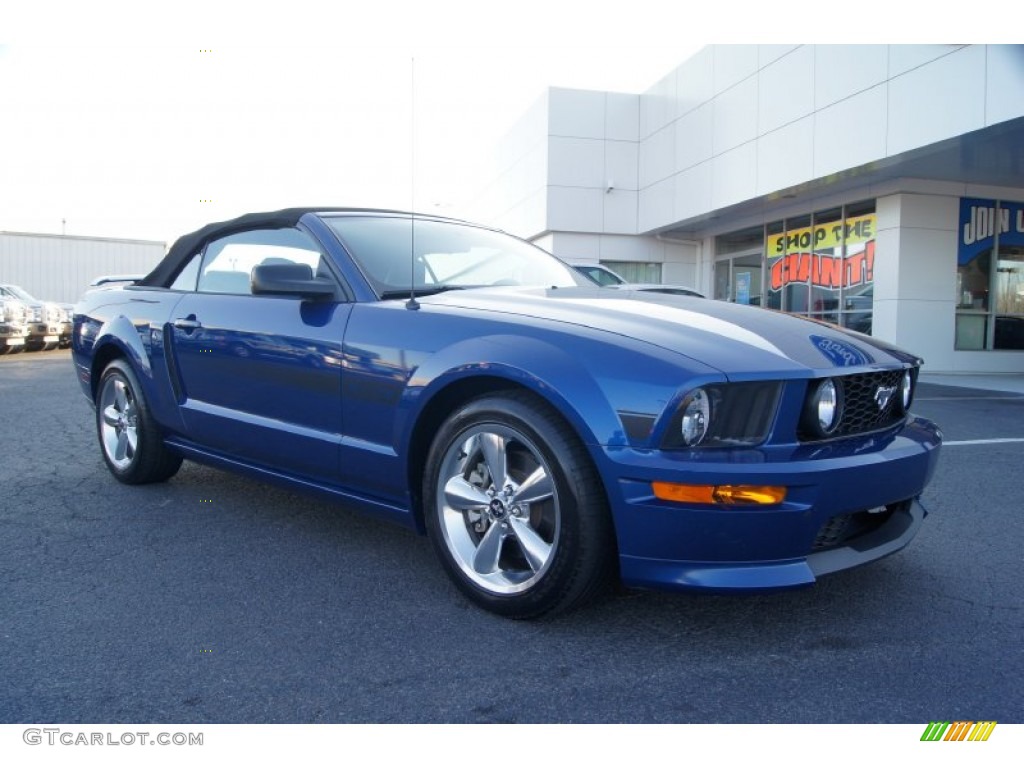 2009 Mustang GT/CS California Special Convertible - Vista Blue Metallic / Black/Dove photo #1