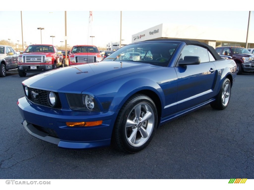 2009 Mustang GT/CS California Special Convertible - Vista Blue Metallic / Black/Dove photo #6