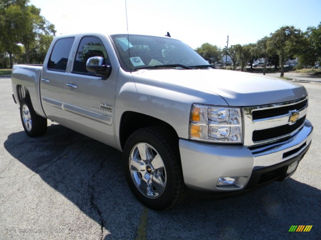 2011 Silverado 1500 LT Crew Cab - Sheer Silver Metallic / Ebony photo #2