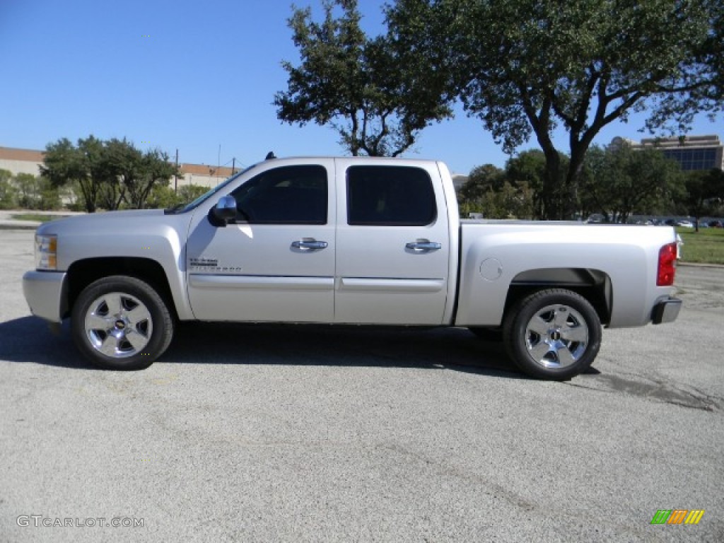 2011 Silverado 1500 LT Crew Cab - Sheer Silver Metallic / Ebony photo #5
