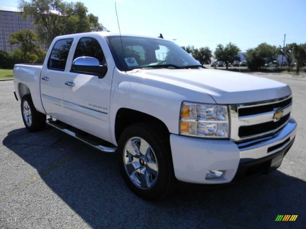 2011 Silverado 1500 LT Crew Cab - Summit White / Ebony photo #2