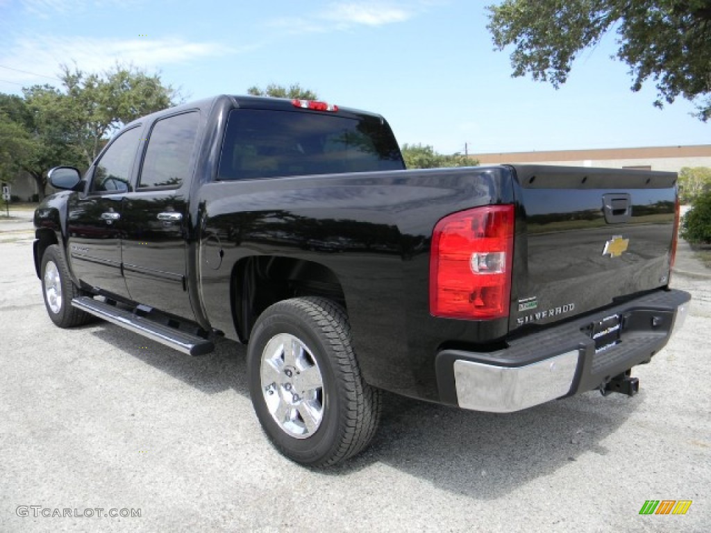 2011 Silverado 1500 LTZ Crew Cab - Black / Light Cashmere/Ebony photo #4