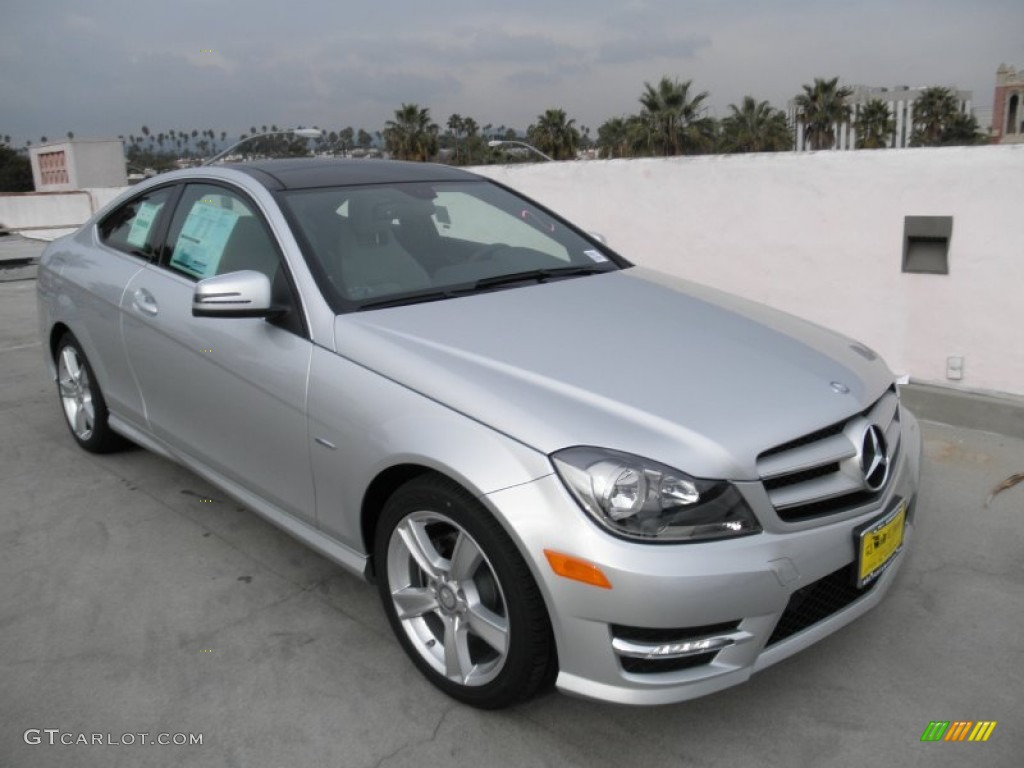 2012 C 250 Coupe - Iridium Silver Metallic / Ash photo #1