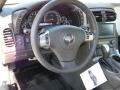 Ebony Black/Cashmere 2011 Chevrolet Corvette Convertible Steering Wheel