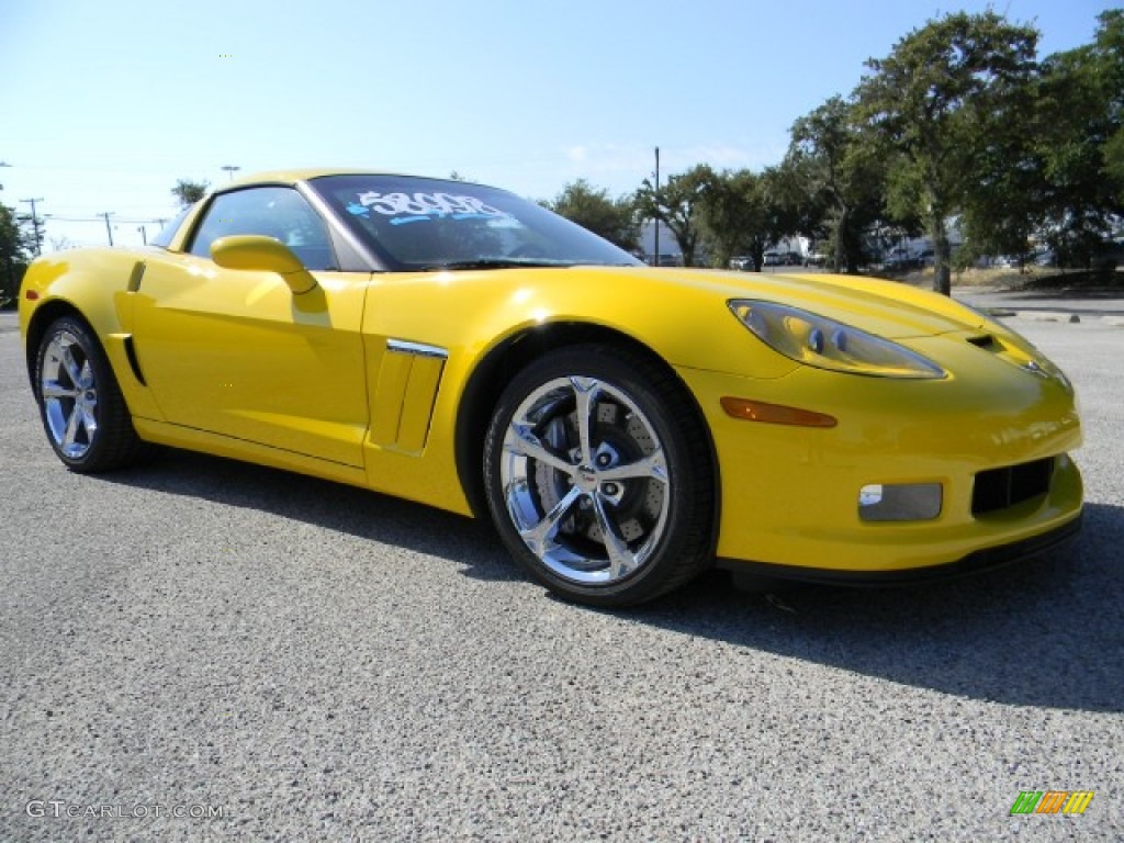 Velocity Yellow 2011 Chevrolet Corvette Grand Sport Coupe Exterior Photo #58231191