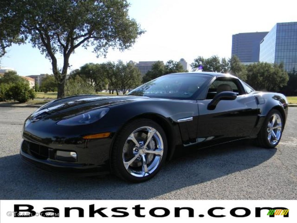 2011 Corvette Grand Sport Coupe - Black / Cashmere photo #1