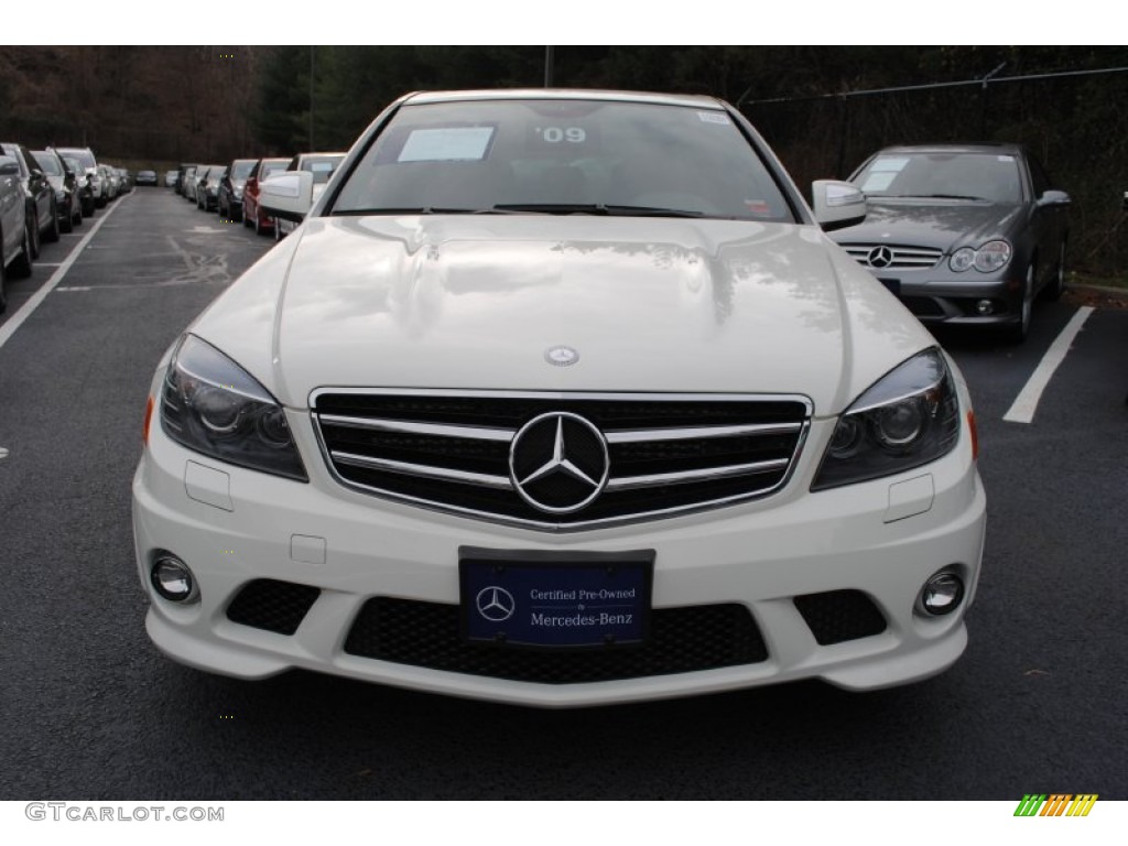 2009 C 63 AMG - Arctic White / Black AMG Premium Leather photo #2