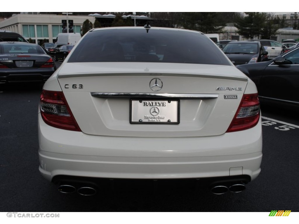 2009 C 63 AMG - Arctic White / Black AMG Premium Leather photo #5