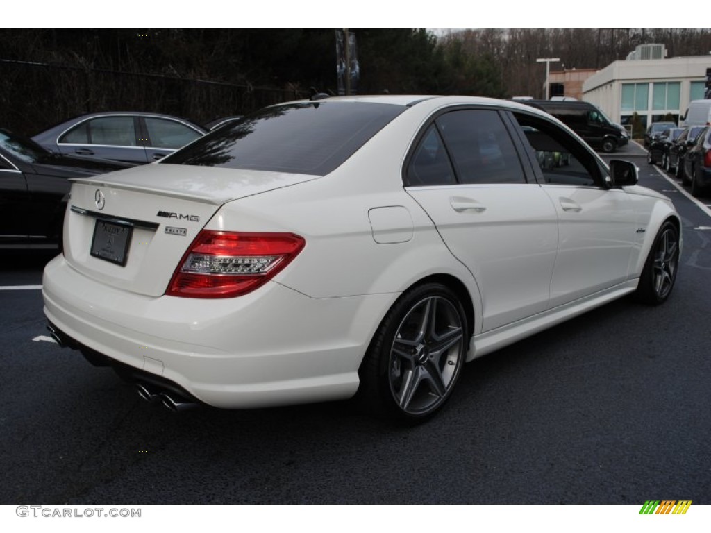2009 C 63 AMG - Arctic White / Black AMG Premium Leather photo #6