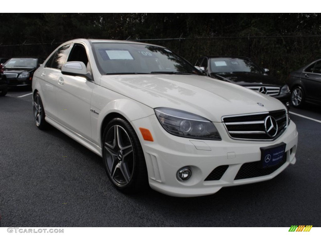 2009 C 63 AMG - Arctic White / Black AMG Premium Leather photo #7