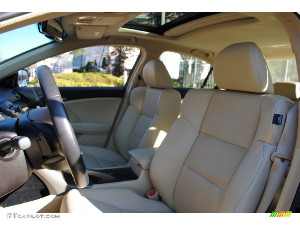 2009 TSX Sedan - Crystal Black Pearl / Parchment photo #11